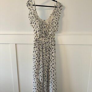 Abercrombie & FItch-Off Shoulder Floral Maxi Dress-XL